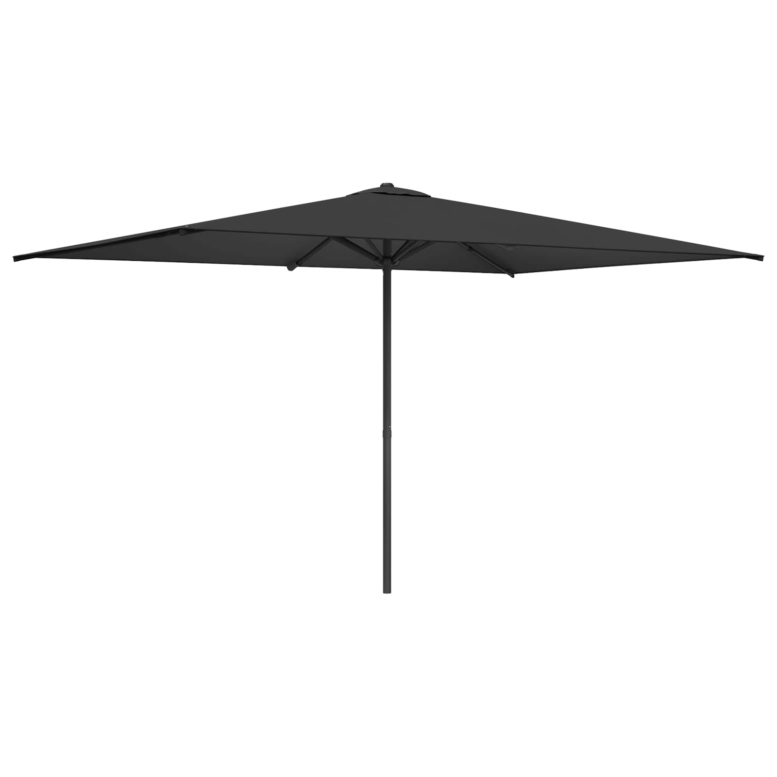 Ομπρέλα Κήπου 200 x 300 cm Πολυεστέρας Ορθογώνιος Ανθρακί - Pakobazaar