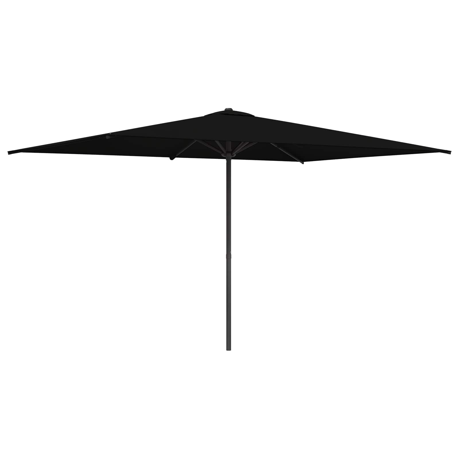 Ομπρέλα Κήπου 200 x 300 cm Πολυεστέρας Ορθογώνιος Μαύρο - Pakobazaar