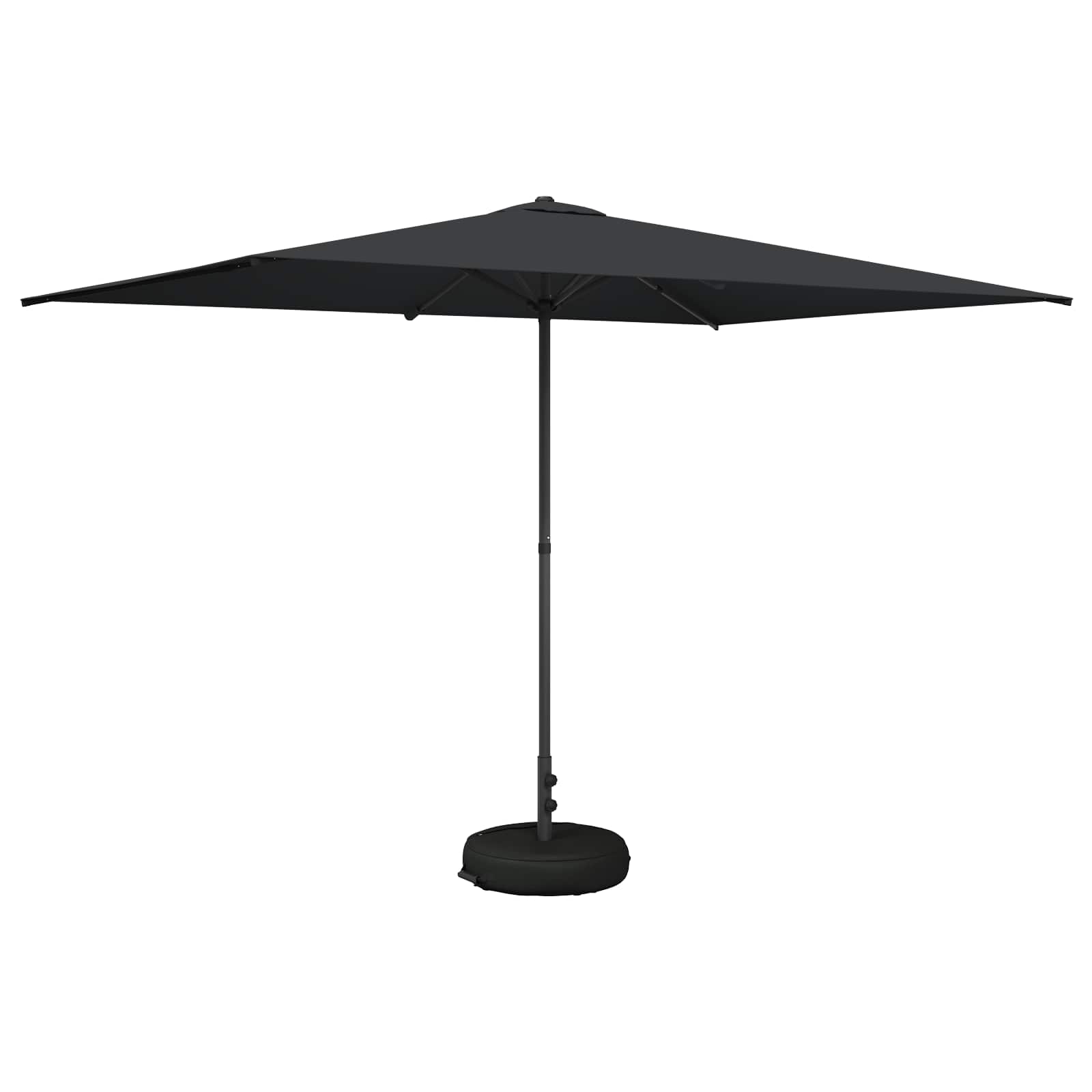 Ομπρέλα Κήπου 200 x 300 cm Πολυεστέρας Ορθογώνιος Ανθρακί - Pakobazaar