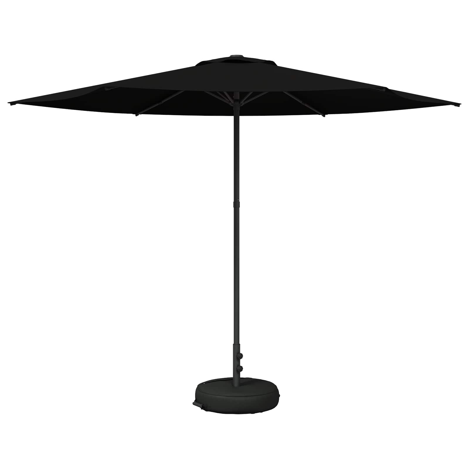 Ομπρέλα Κήπου 300 x 300 cm Πολυεστέρας Ορθογώνιος Μαύρο - Pakobazaar