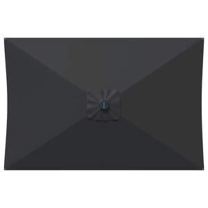 Παράσολ Κήπου με Φωτιστικά LED 200 x 300 cm Πολυεστέρας Ανθρακί - Pakobazaar
