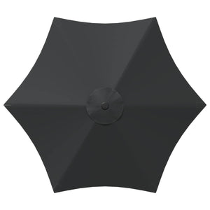 Παράσολ Κήπου με Φωτιστικά LED 230 x 230 εκ Πολυεστέρας Ανθρακί - Pakobazaar