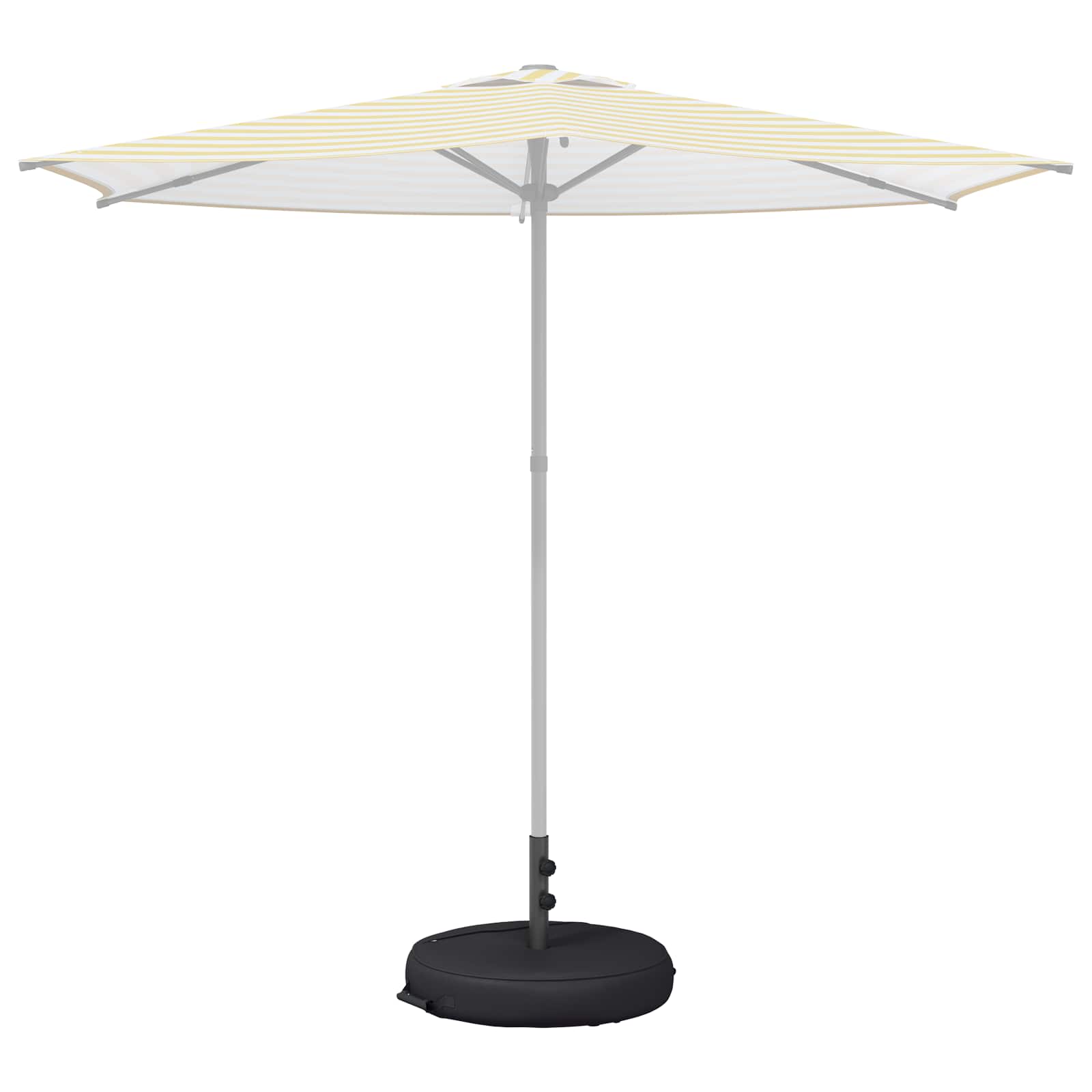 Βάση ομπρέλας βεράντας 50 x 50 cm Ατσάλι Μαύρο - Pakobazaar