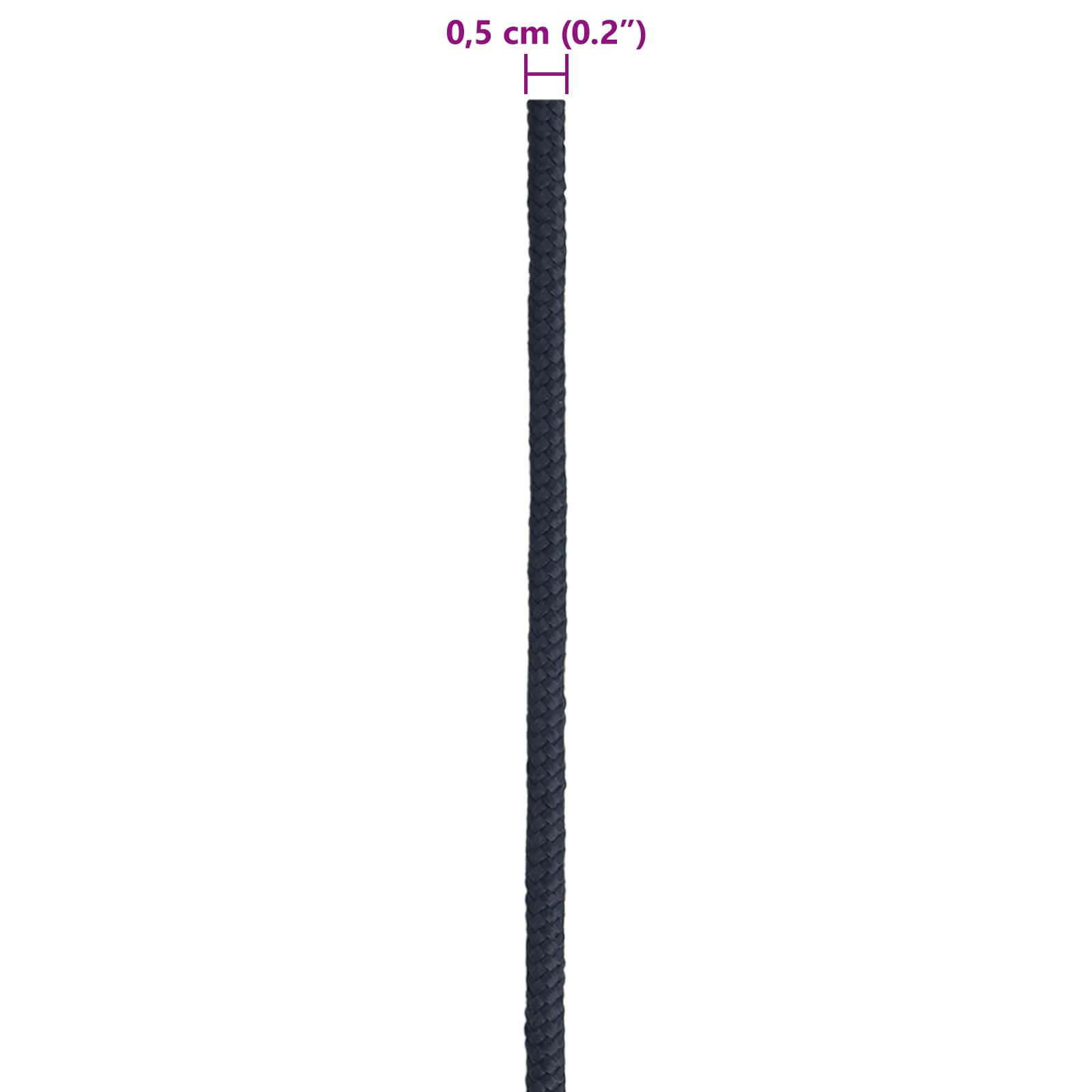Σχοινί Boat 0.5 mm 25 m Βασιλικό Μπλε Πολυεστέρας - Pakobazaar