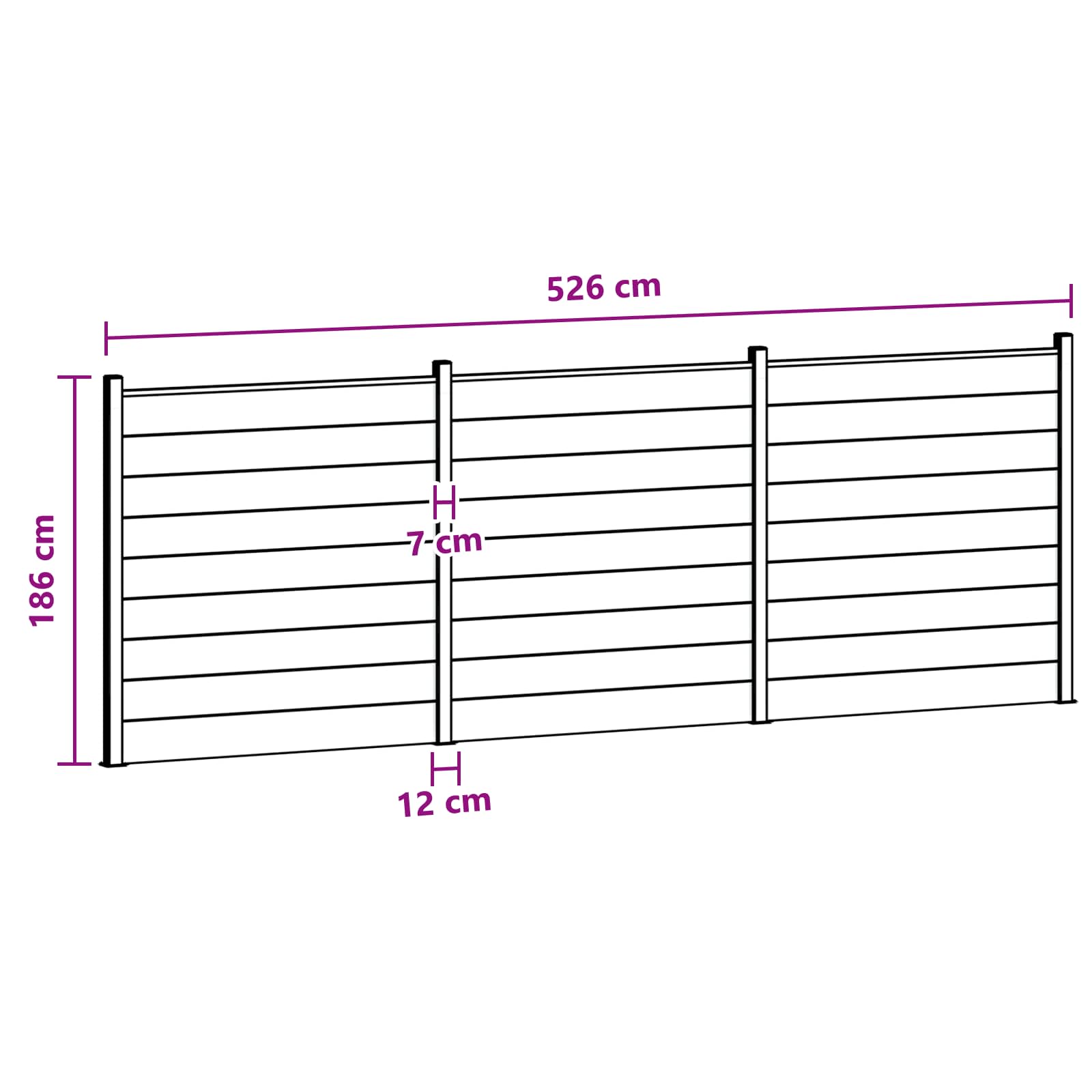 Πάνελ Φράχτη 3 pcs WPC και Αλουμίνιο Μαύρο - Pakobazaar