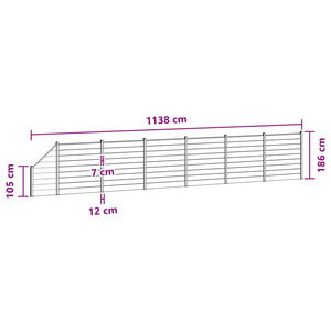 Πάνελ Φράχτη 7 pcs WPC και Αλουμίνιο Μαύρο - Pakobazaar