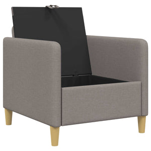 Καναπές με Αποθήκευση Taupe 72 x 78 x 87 εκ. Πολυεστέρας - Pakobazaar