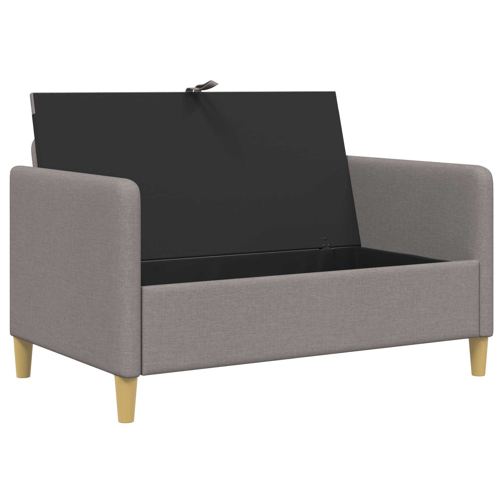 Καναπές με Αποθήκευση Taupe 122 x 78 x 87 εκ Πολυεστέρας