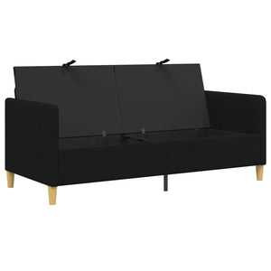 Καναπές με Αποθήκευση Μαύρο 172 x 78 x 87 εκ Πολυεστέρας - Pakobazaar