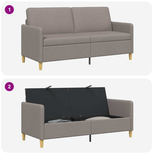 Καναπές με Αποθήκευση Taupe 172 x 78 x 87 εκ Πολυεστέρας - Pakobazaar