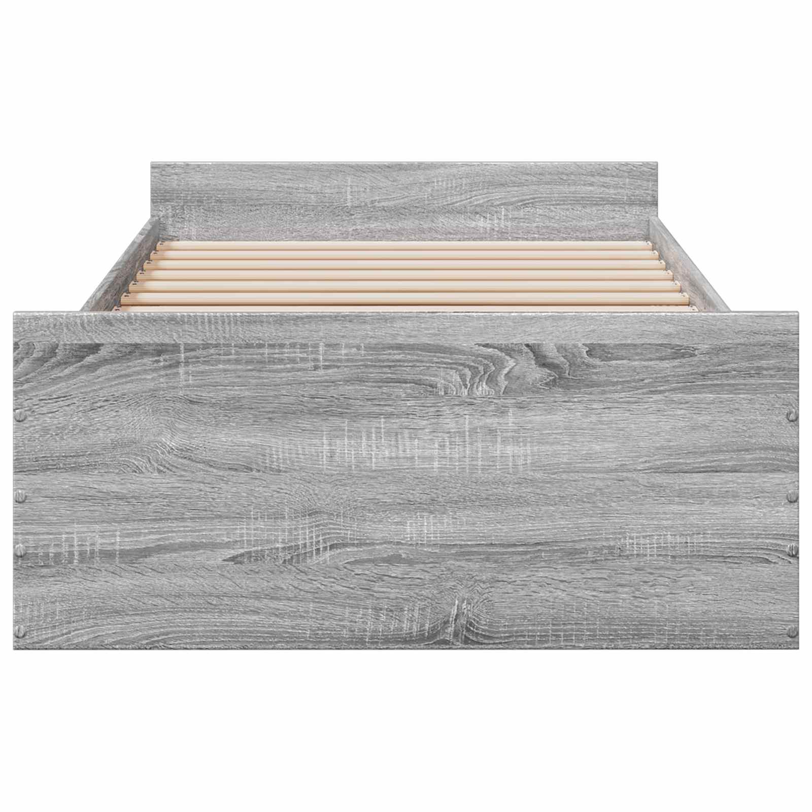 Σκελετός κρεβατιού με αποθήκευση Γκρι Sonoma 80 x 200 cm