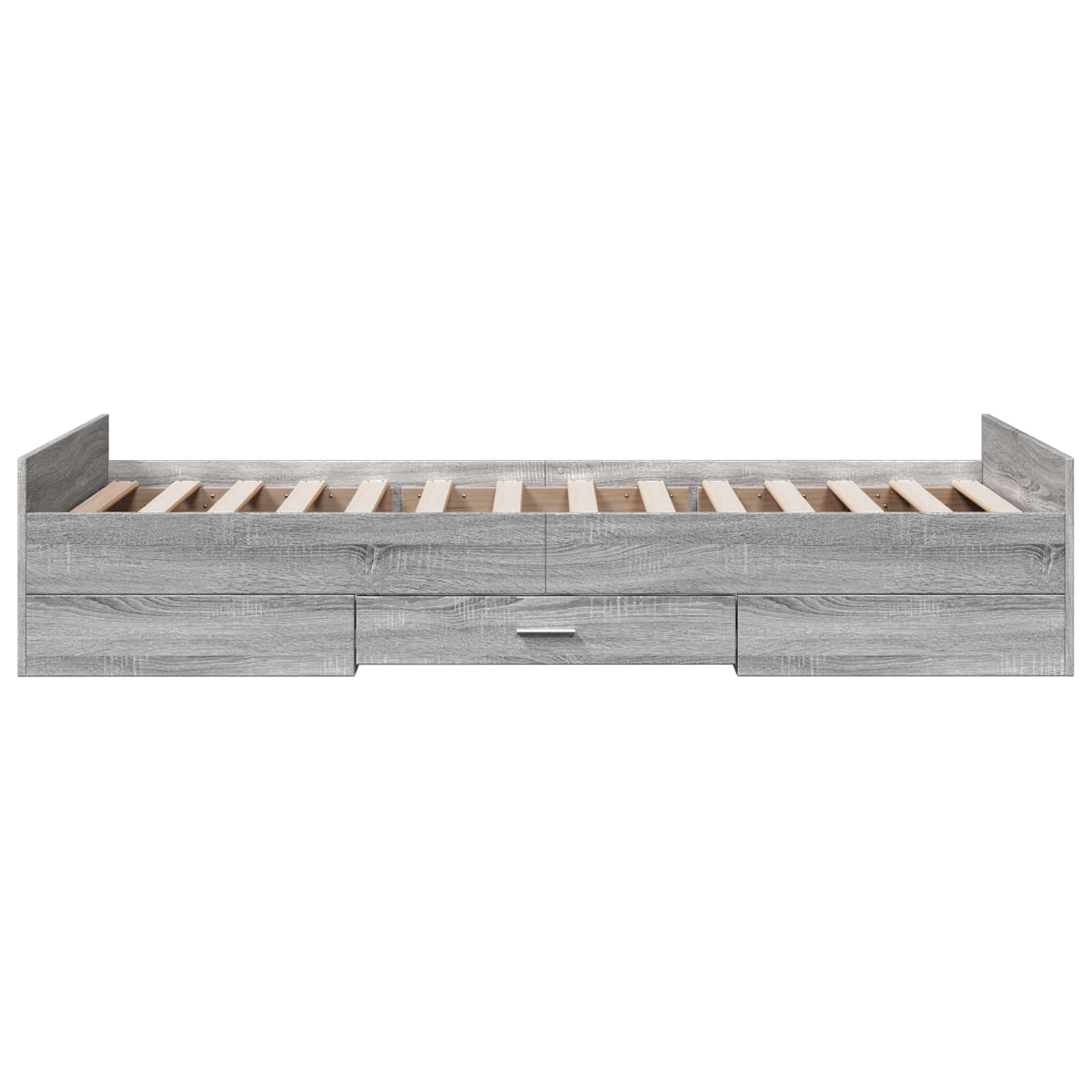 Σκελετός κρεβατιού με αποθήκευση Γκρι Sonoma 80 x 200 cm