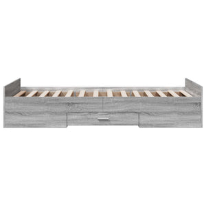 Σκελετός κρεβατιού με αποθήκευση Γκρι Sonoma 80 x 200 cm - Pakobazaar