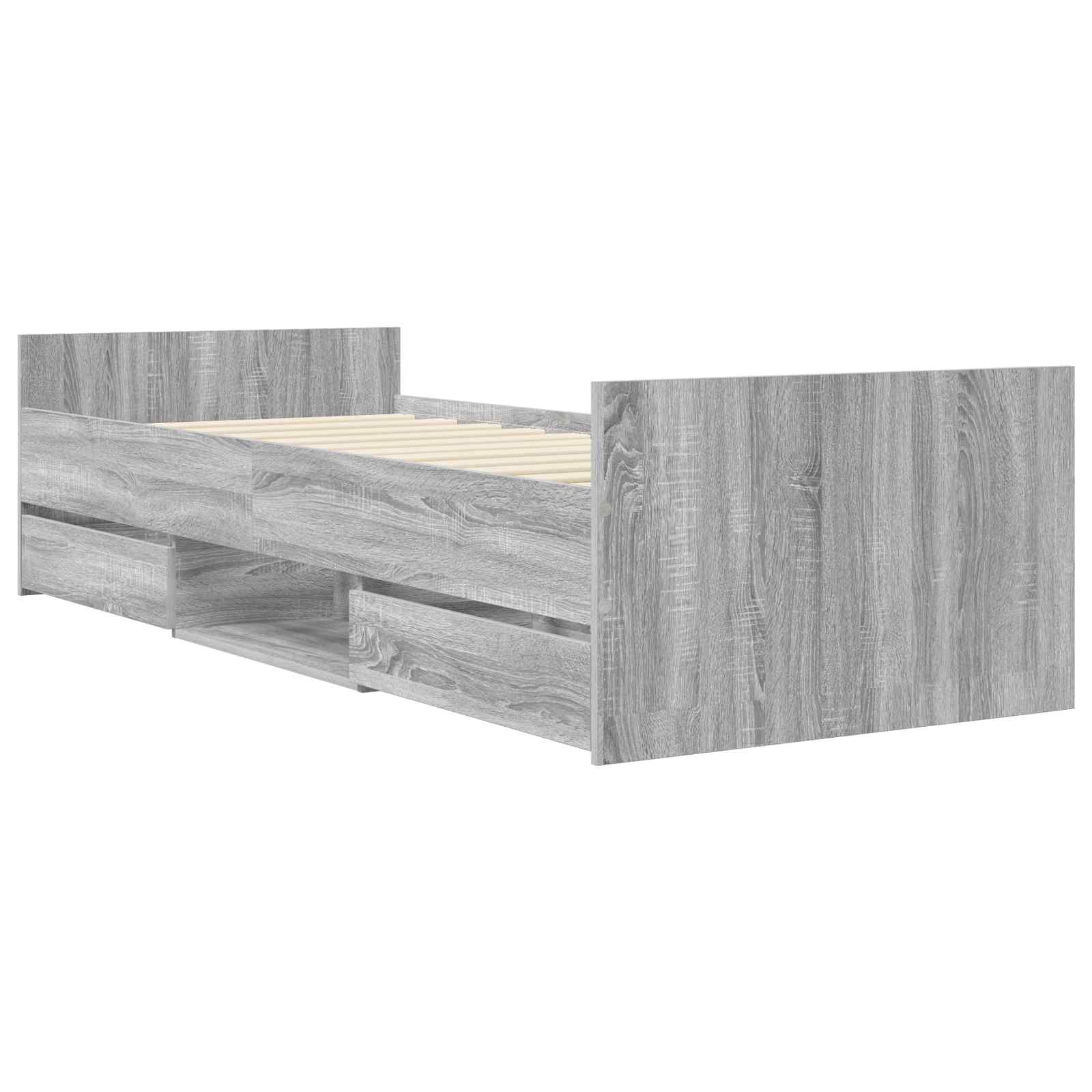Σκελετός κρεβατιού με αποθήκευση Γκρι Sonoma 80 x 200 cm - Pakobazaar