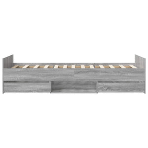 Σκελετός κρεβατιού με αποθήκευση Γκρι Sonoma 80 x 200 cm - Pakobazaar