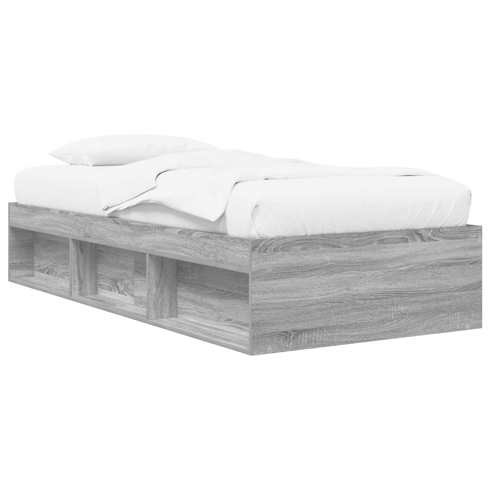 Σκελετός κρεβατιού με αποθήκευση Γκρι Sonoma 80 x 200 cm - Pakobazaar