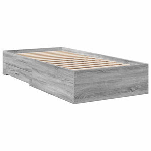 Σκελετός κρεβατιού με αποθήκευση Γκρι Sonoma 80 x 200 cm - Pakobazaar