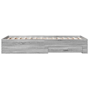 Σκελετός κρεβατιού με αποθήκευση Γκρι Sonoma 80 x 200 cm - Pakobazaar