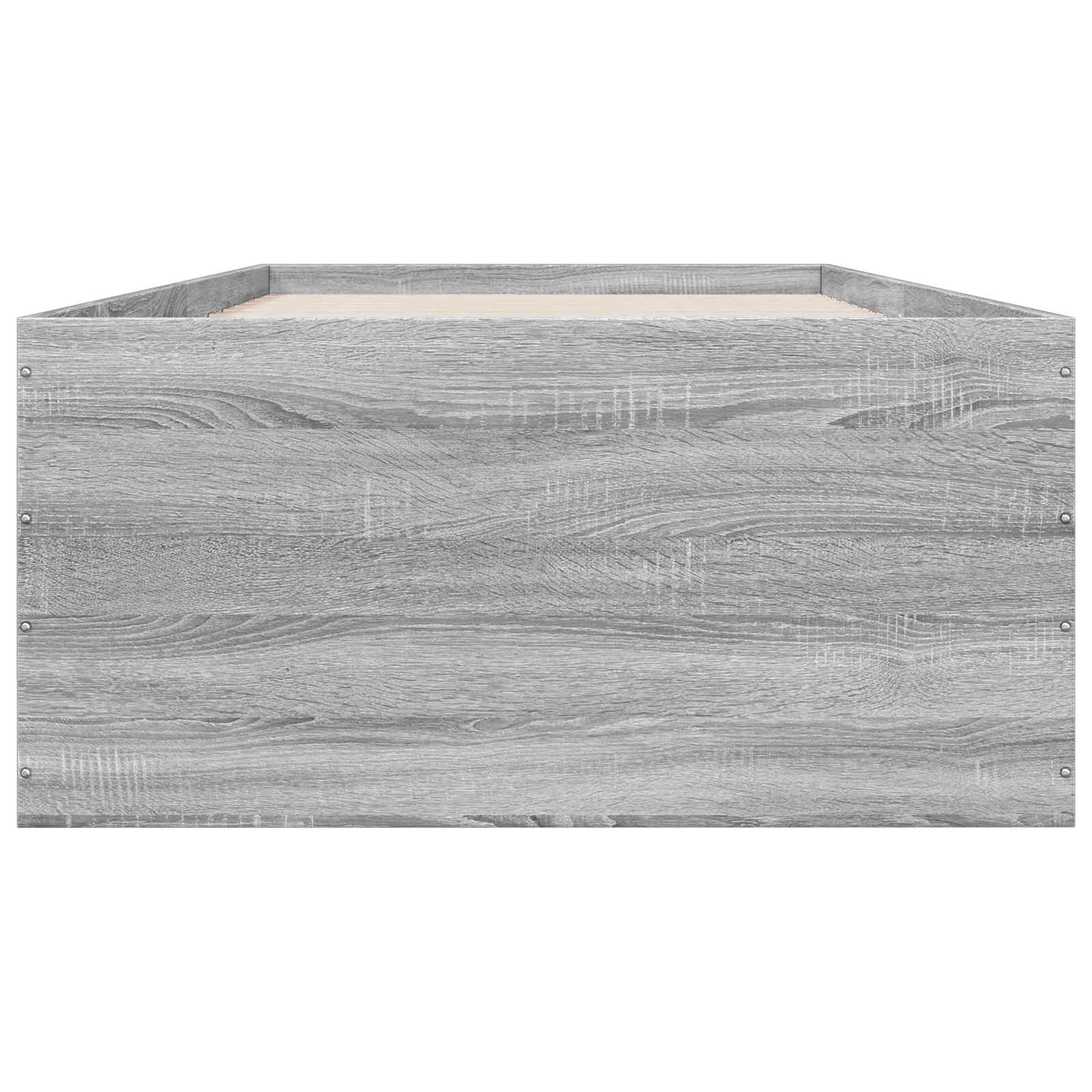 Κρεβάτι δαπέδου Γκρι Sonoma 80 x 200 cm Επεξεργασμένο Ξύλο
