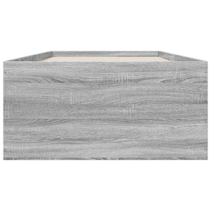 Κρεβάτι δαπέδου Γκρι Sonoma 80 x 200 cm Επεξεργασμένο Ξύλο - Pakobazaar