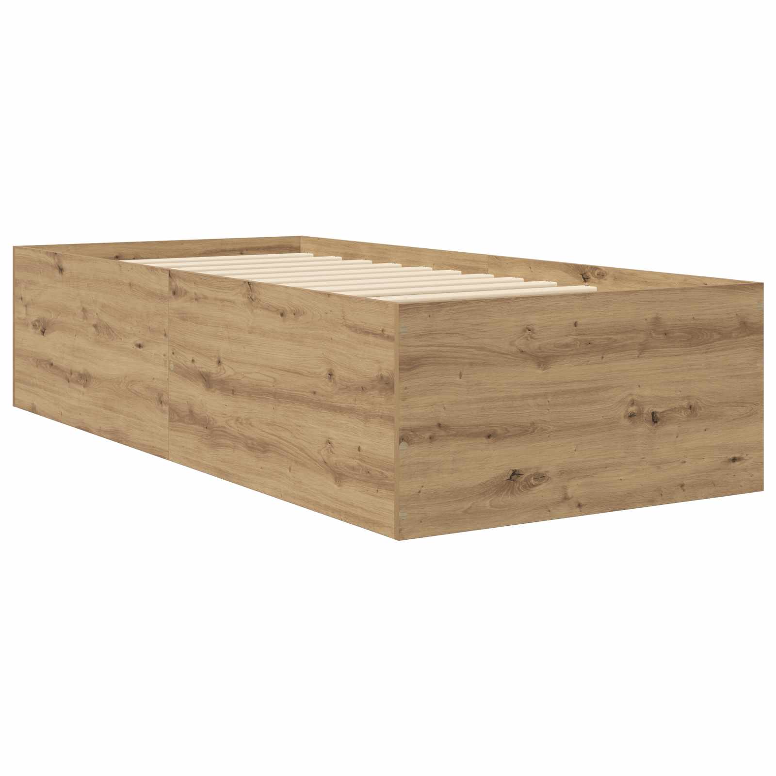 Κρεβάτι δαπέδου Artisian Δρυς 80 x 200 cm Επεξεργασμένο Ξύλο - Pakobazaar
