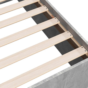 Κρεβάτι δαπέδου Γκρι Σκυροδέματος 80 x 200 cm - Pakobazaar
