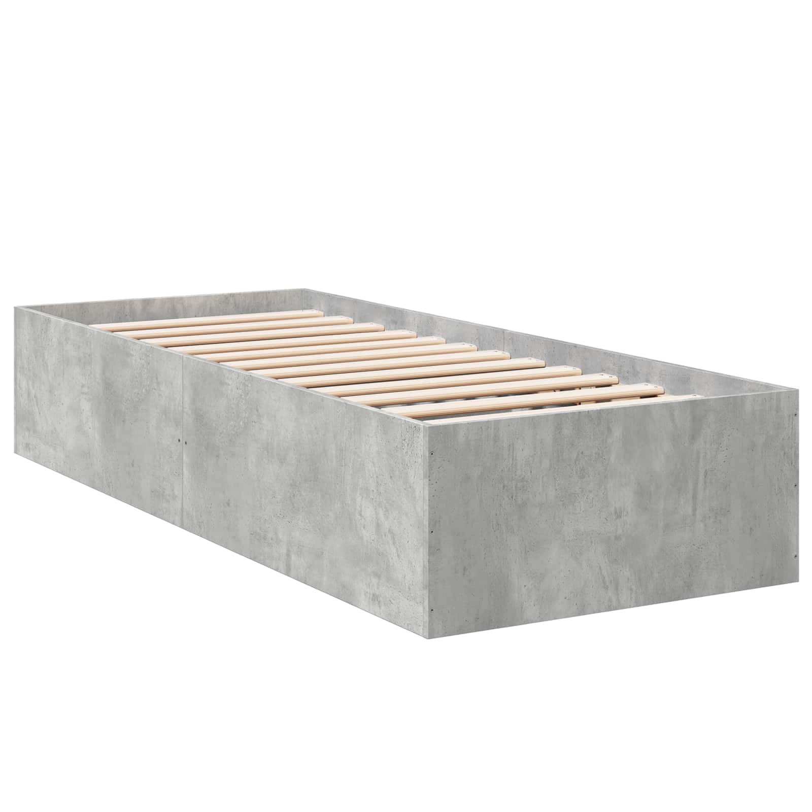 Κρεβάτι δαπέδου Γκρι Σκυροδέματος 80 x 200 cm