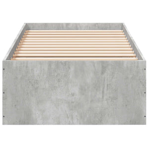 Κρεβάτι δαπέδου Γκρι Σκυροδέματος 80 x 200 cm - Pakobazaar