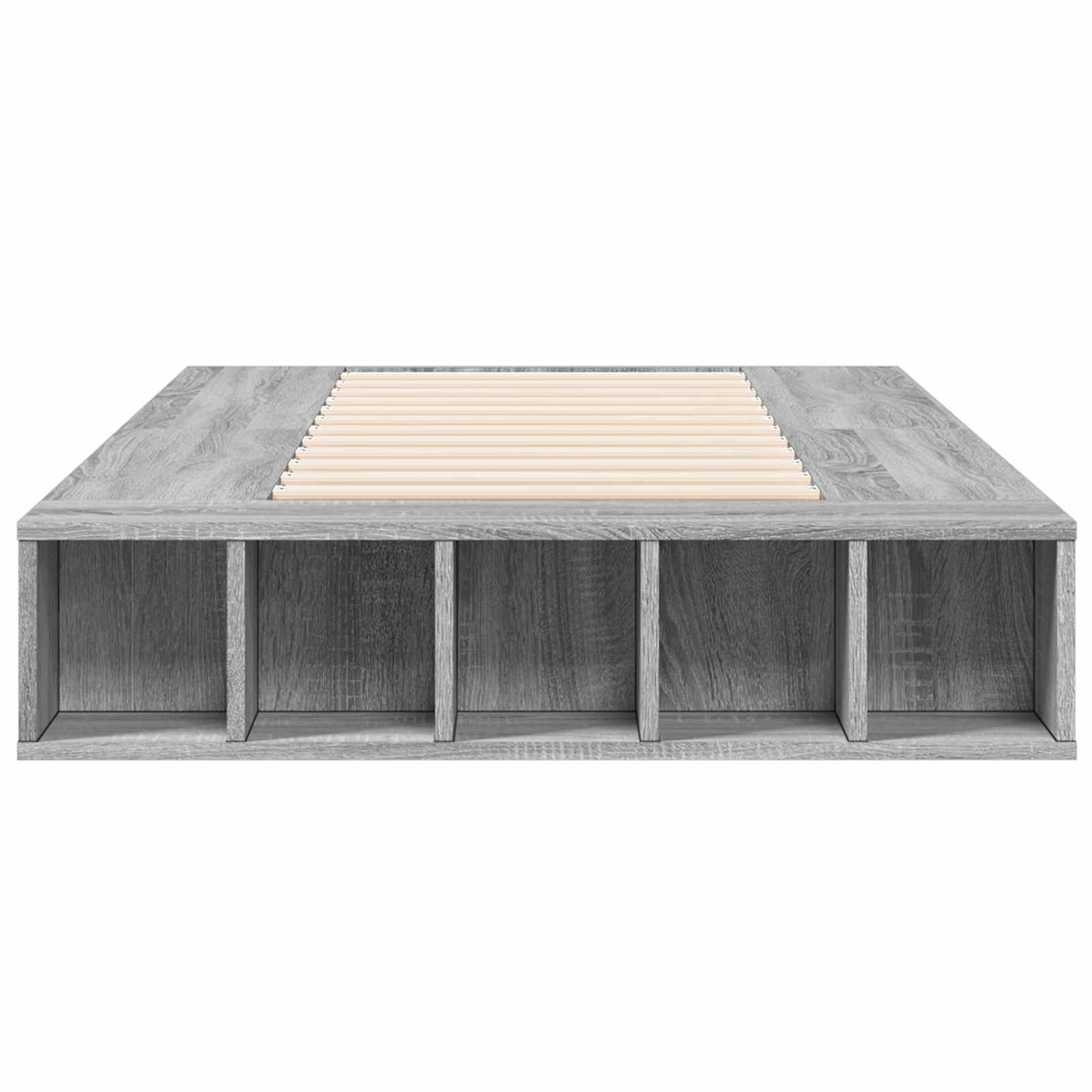 Σκελετός κρεβατιού με αποθήκευση Γκρι Sonoma 80 x 200 cm