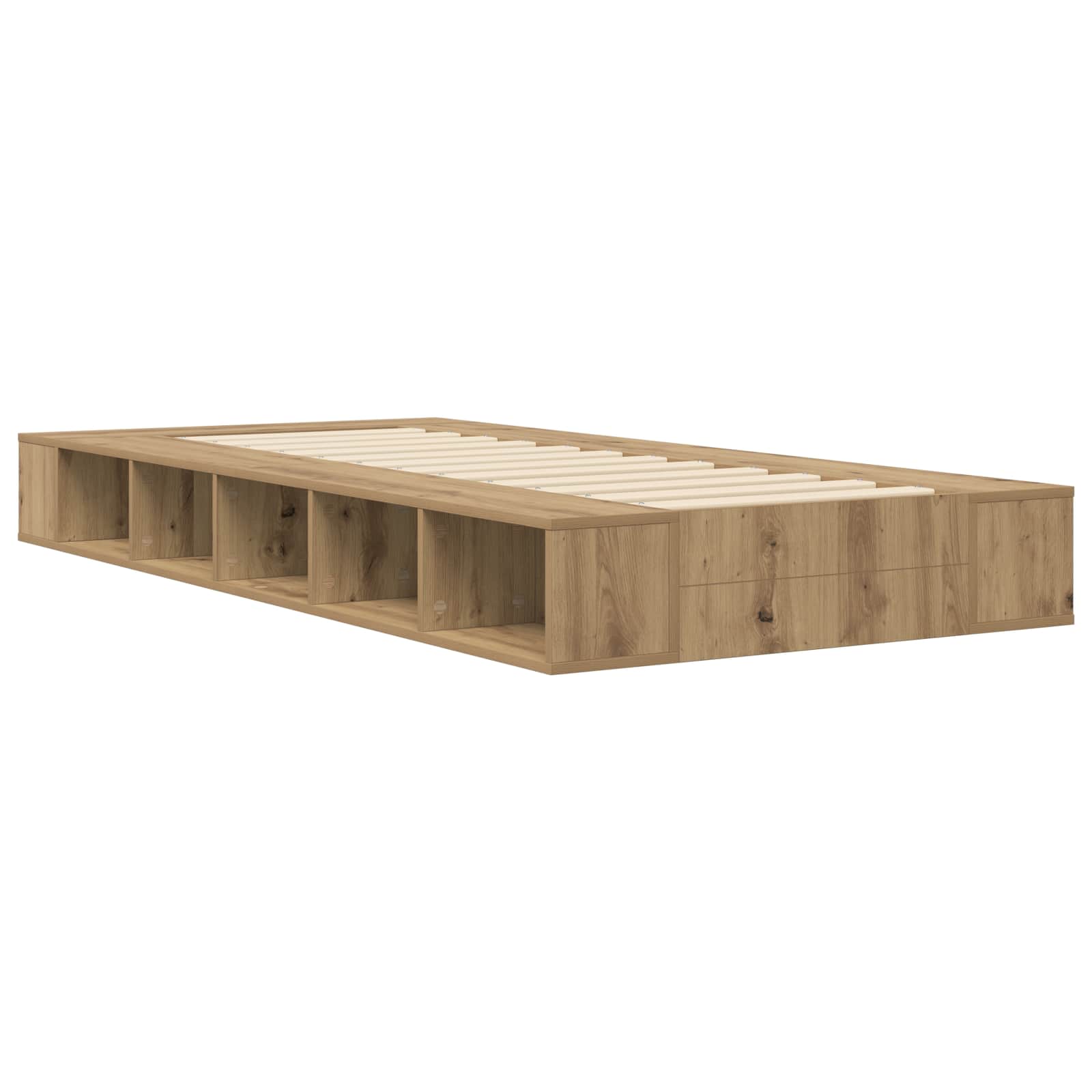 Σκελετός κρεβατιού με αποθήκευση Artisian Δρυς 80 x 200 cm