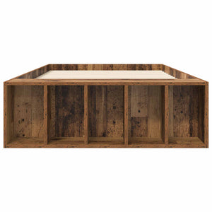 Σκελετός κρεβατιού με αποθήκευση Παλαιωμένο ξύλο 80 x 200 cm - Pakobazaar