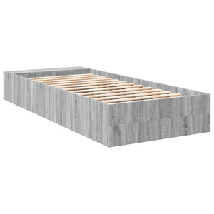 Σκελετός κρεβατιού με αποθήκευση Γκρι Sonoma 80 x 200 cm - Pakobazaar