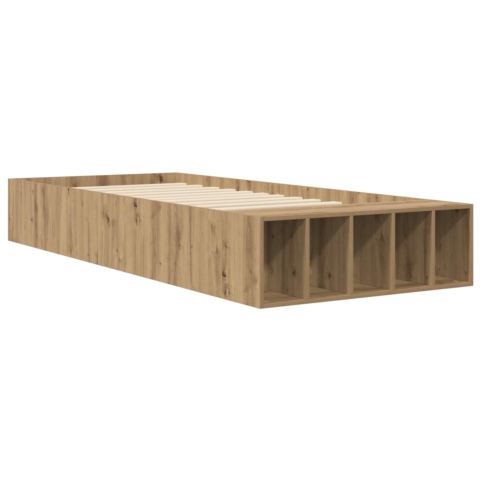 Σκελετός κρεβατιού με αποθήκευση Artisian Δρυς 80 x 200 cm