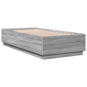 Κρεβάτι με φωτισμό LED Γκρι Sonoma 80 x 200 cm - Pakobazaar