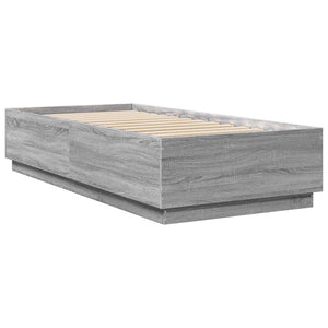 Κρεβάτι με φωτισμό LED Γκρι Sonoma 80 x 200 cm - Pakobazaar