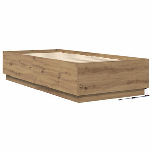 Κρεβάτι με φωτισμό LED Artisian Δρυς 80 x 200 cm - Pakobazaar