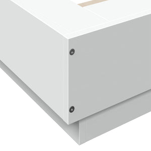Κρεβάτι με φωτισμό LED Λευκό 80 x 200 cm Επεξεργασμένο Ξύλο - Pakobazaar
