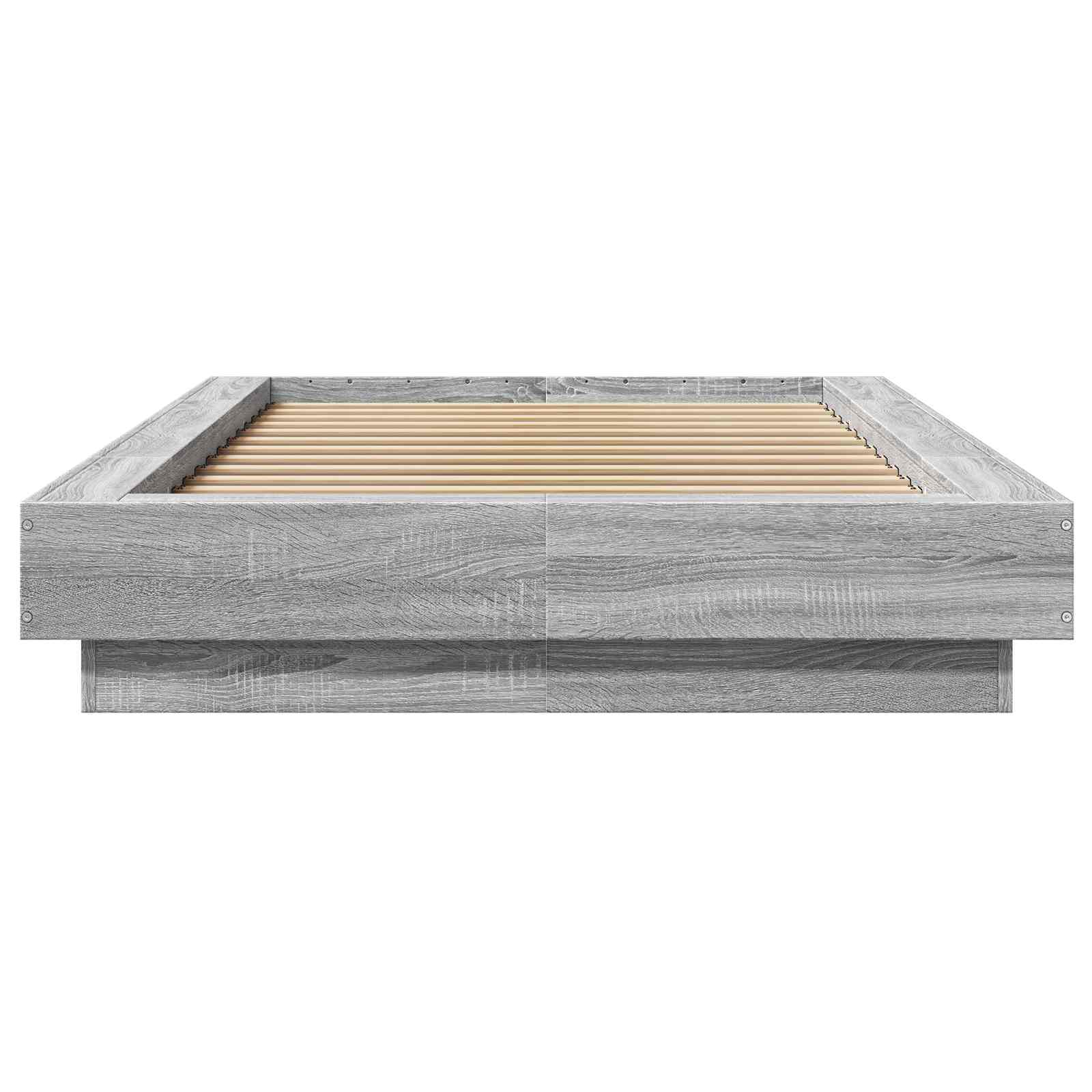 Κρεβάτι με φωτισμό LED Γκρι Sonoma 80 x 200 cm - Pakobazaar