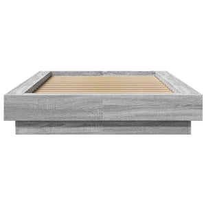 Κρεβάτι με φωτισμό LED Γκρι Sonoma 80 x 200 cm - Pakobazaar