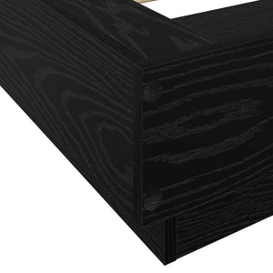 Κρεβάτι με φωτισμό LED Μαύρη Δρυς 80 x 200 cm - Pakobazaar