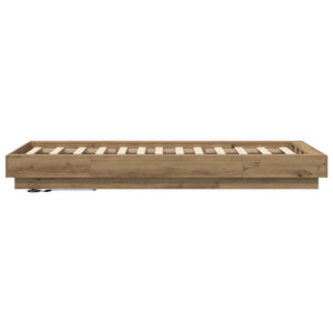 Κρεβάτι με φωτισμό LED Artisian Δρυς 80 x 200 cm - Pakobazaar