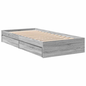 Σκελετός κρεβατιού με αποθήκευση Γκρι Sonoma 80 x 200 cm - Pakobazaar
