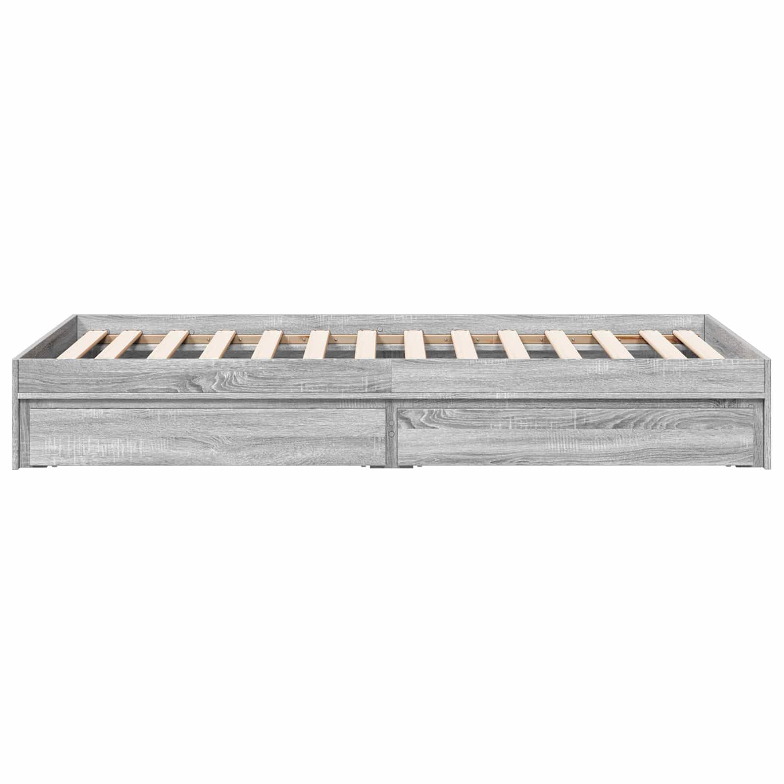 Σκελετός κρεβατιού με αποθήκευση Γκρι Sonoma 80 x 200 cm