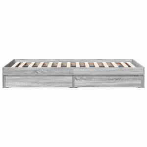 Σκελετός κρεβατιού με αποθήκευση Γκρι Sonoma 80 x 200 cm - Pakobazaar