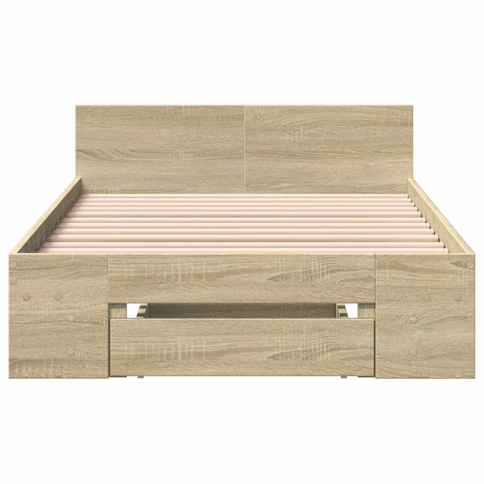 Σκελετός κρεβατιού με αποθήκευση Sonoma Δρυς 80 x 200 cm - Pakobazaar