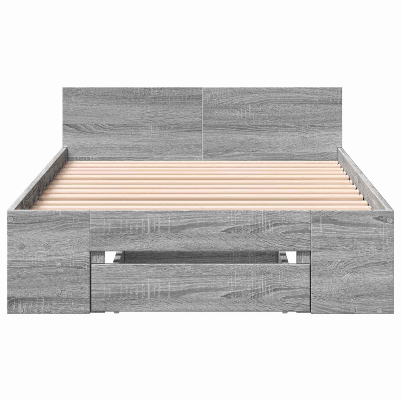 Σκελετός κρεβατιού με αποθήκευση Γκρι Sonoma 80 x 200 cm