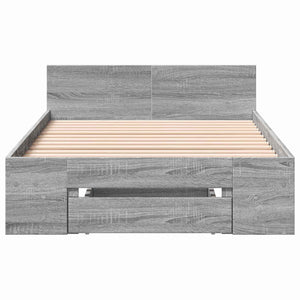 Σκελετός κρεβατιού με αποθήκευση Γκρι Sonoma 80 x 200 cm - Pakobazaar