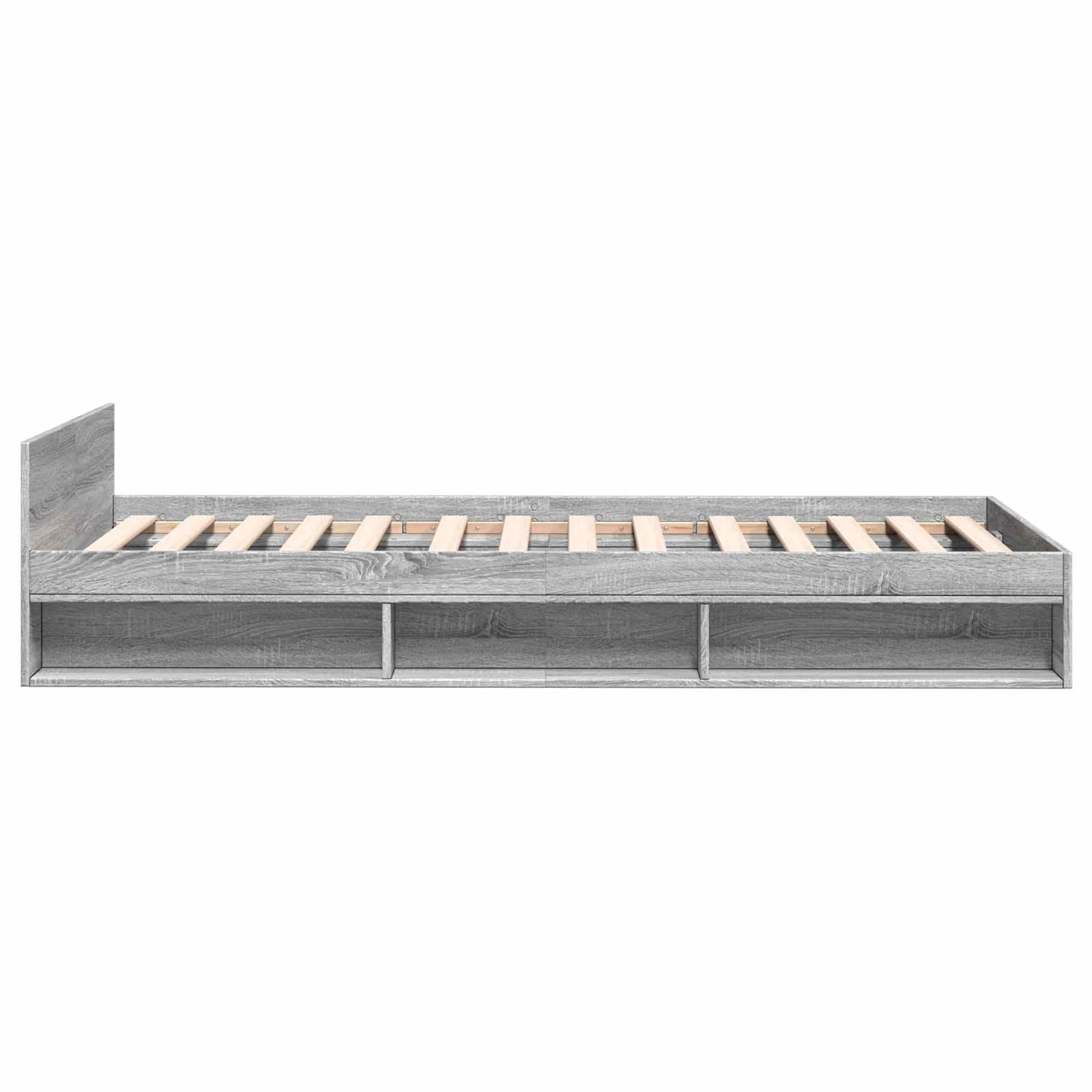 Σκελετός κρεβατιού με αποθήκευση Γκρι Sonoma 80 x 200 cm