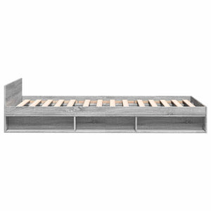 Σκελετός κρεβατιού με αποθήκευση Γκρι Sonoma 80 x 200 cm - Pakobazaar