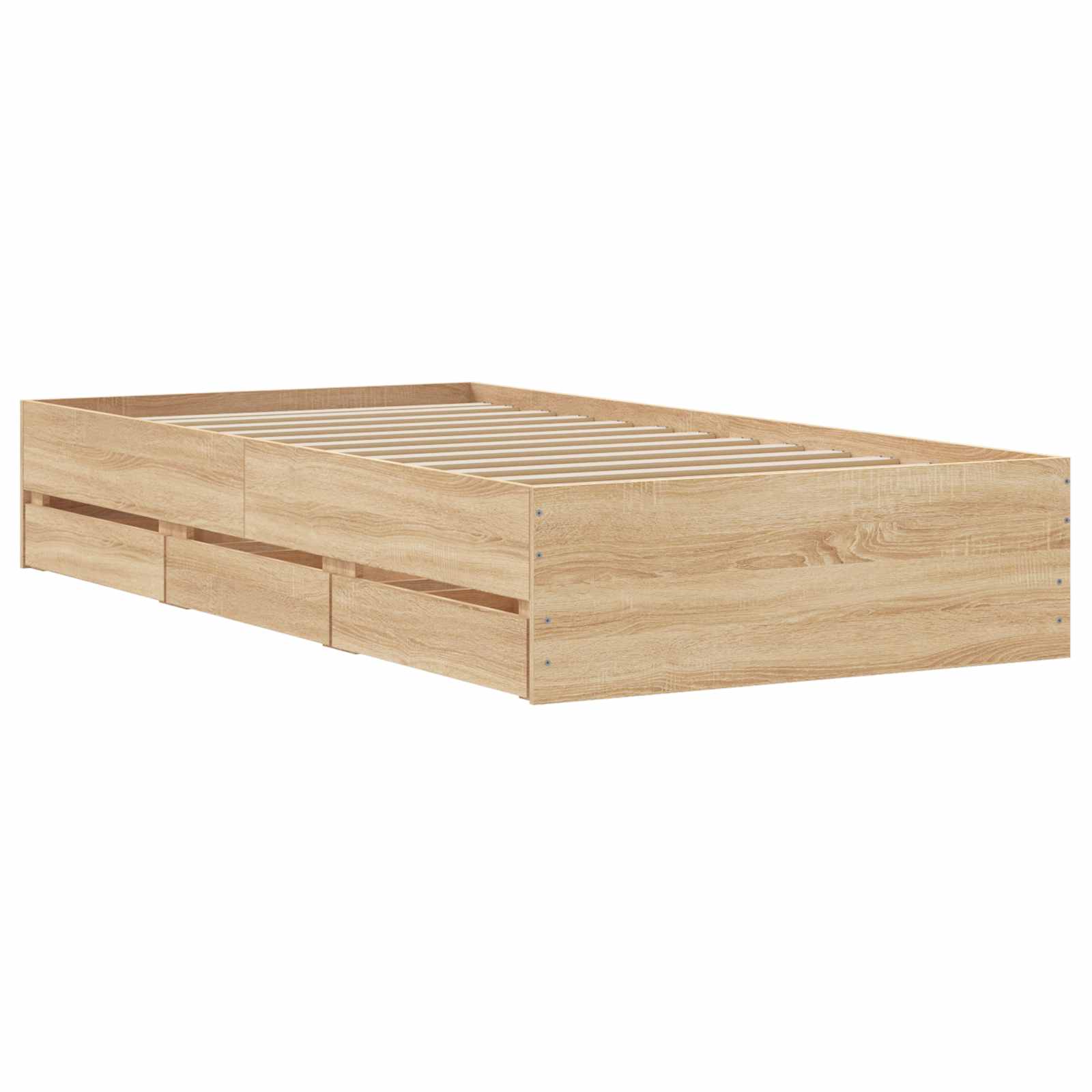 Σκελετός κρεβατιού με αποθήκευση Sonoma Δρυς 80 x 200 cm